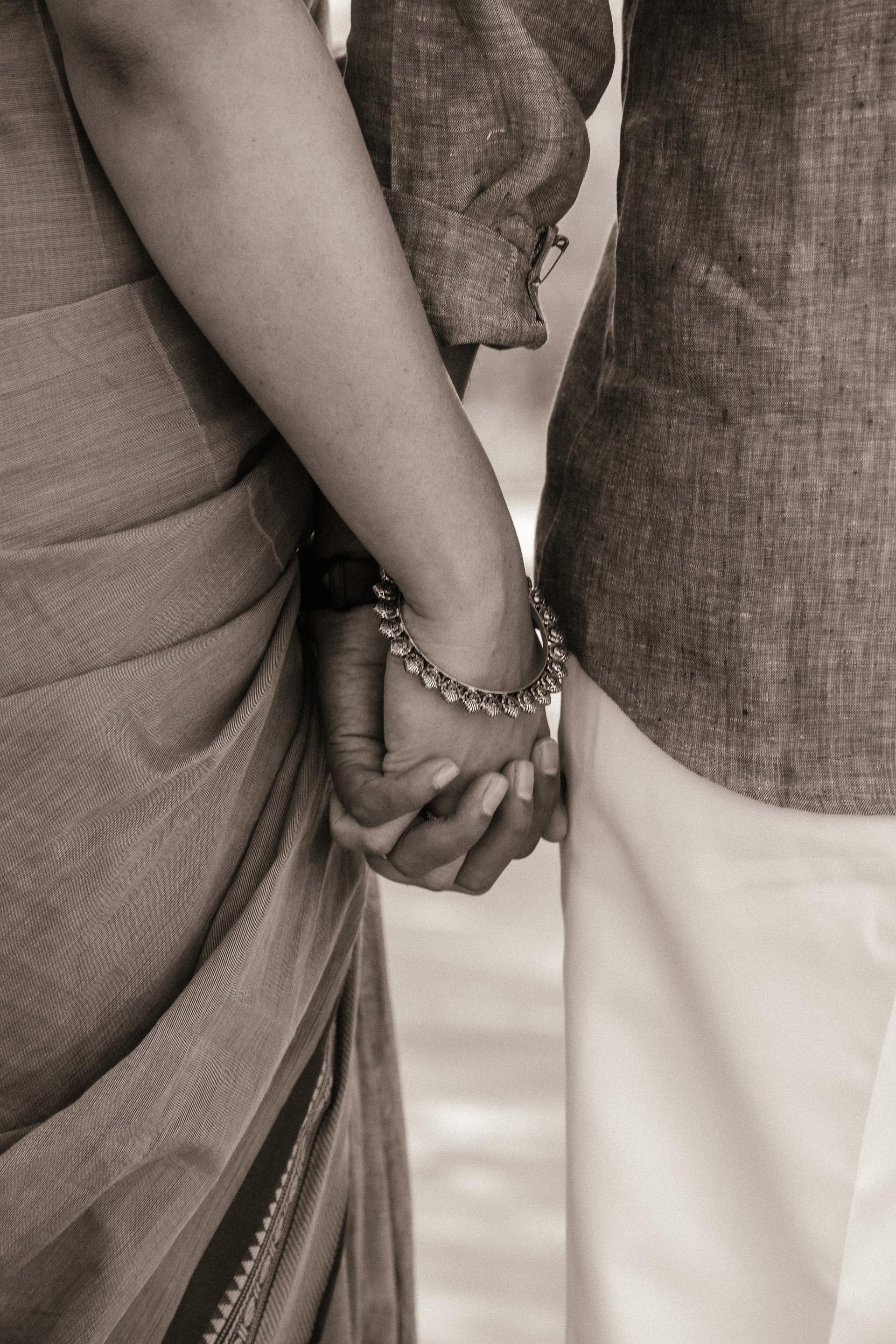 Anuradha & Suresh in a warm editorial portrait session.