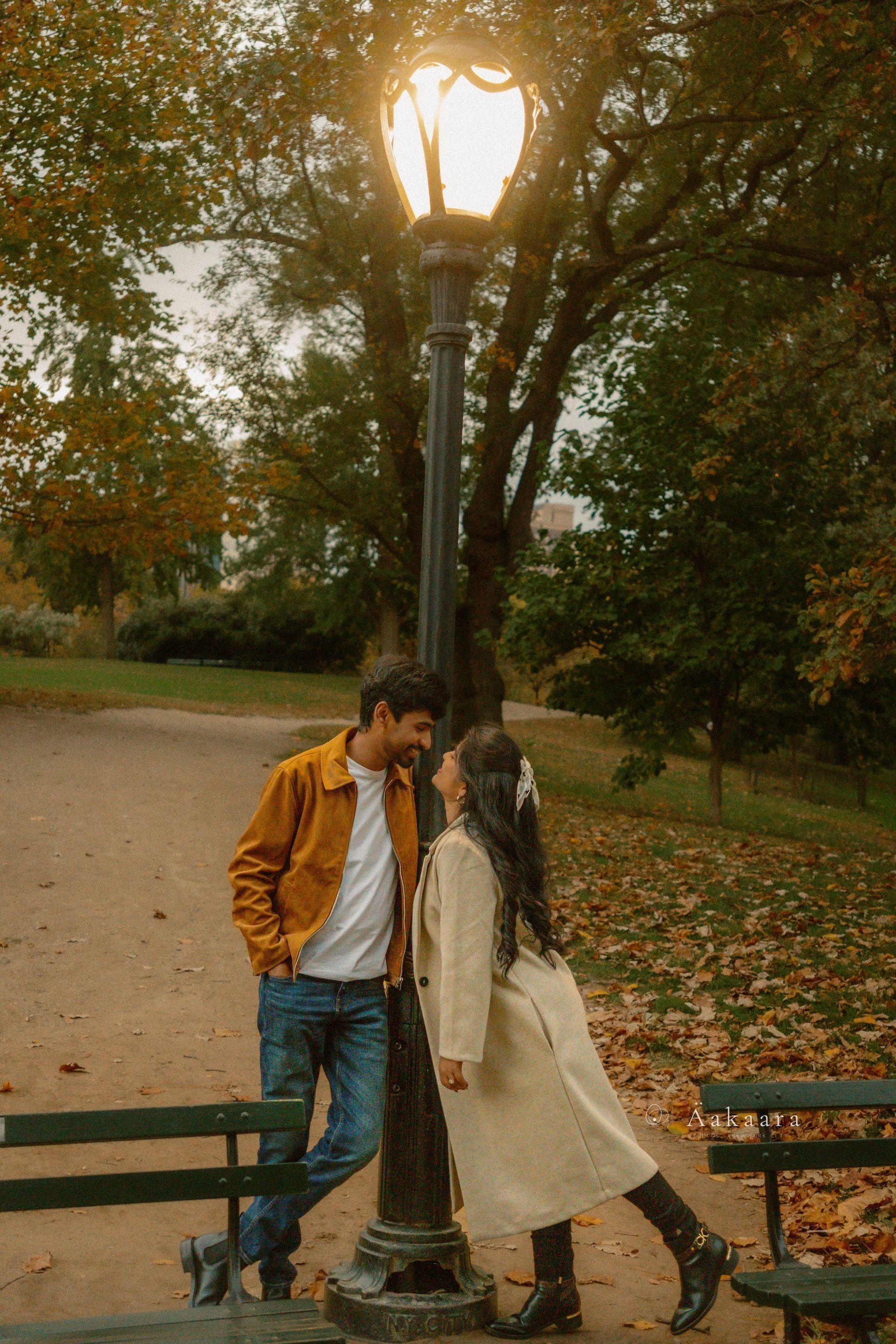 Intimate studio portrait of Arvind & Nikhila.
