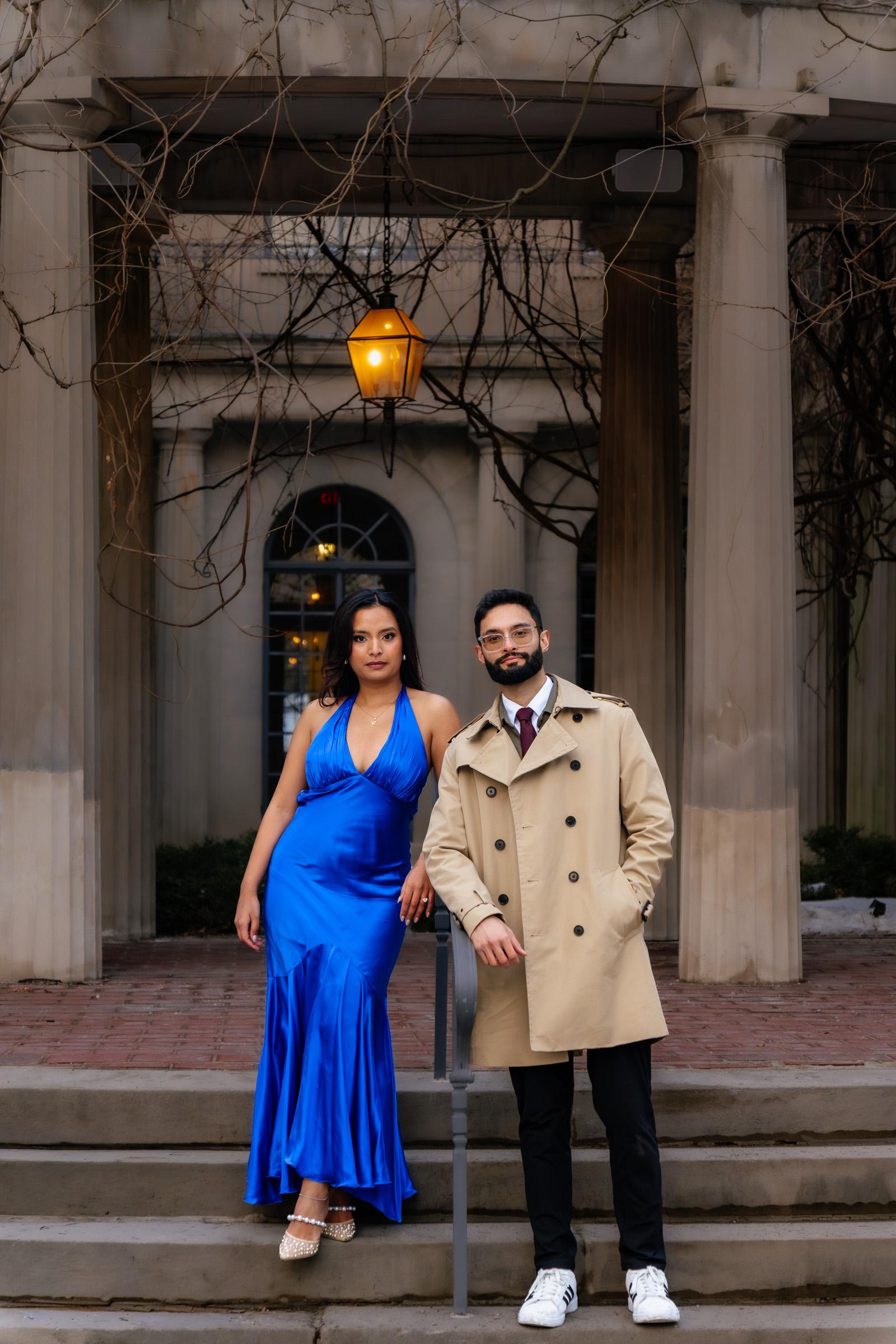 Karthik & Sowmya share a tender moment in New York City.