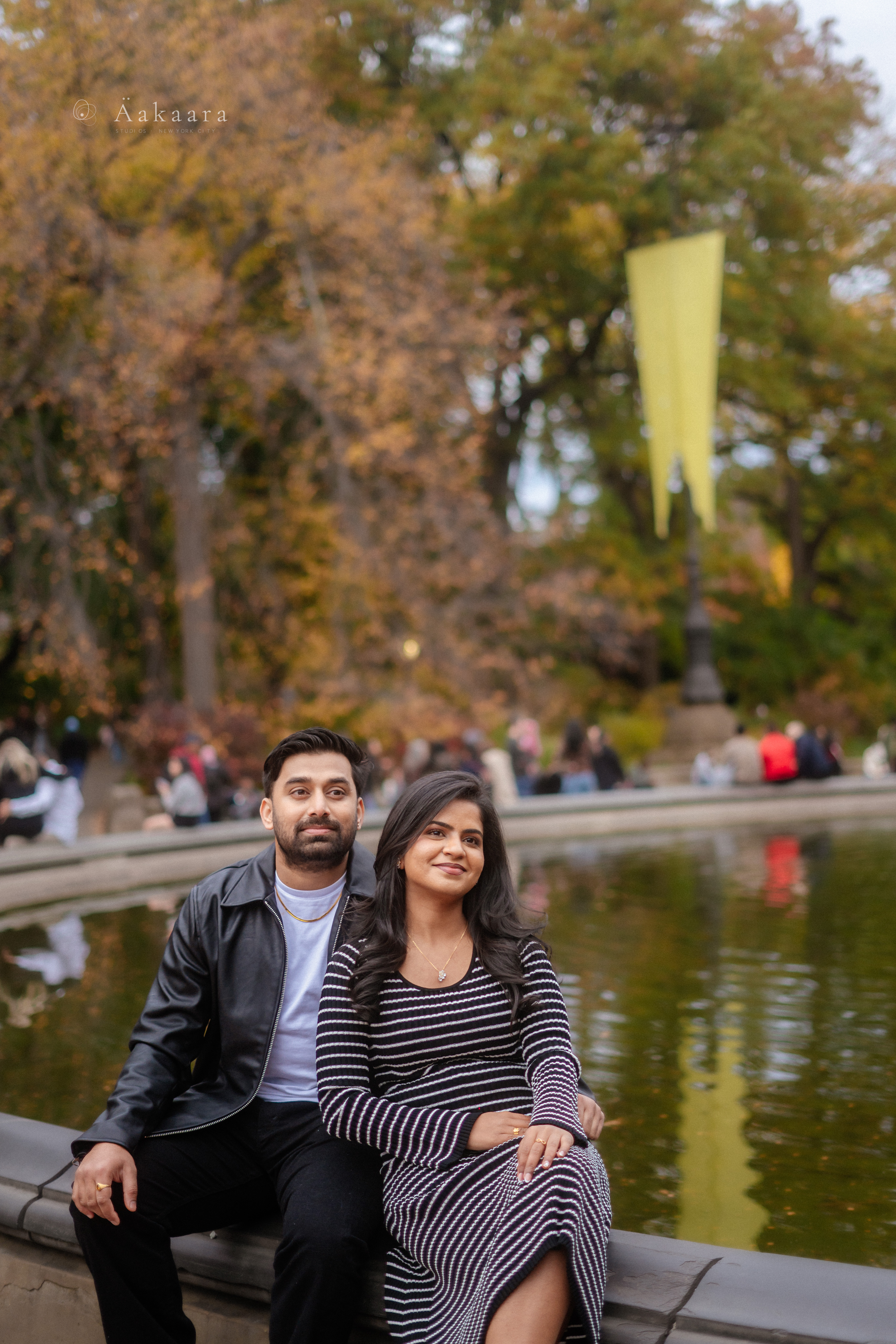 Suprith & Pragnya enjoying a walk in Central Park.