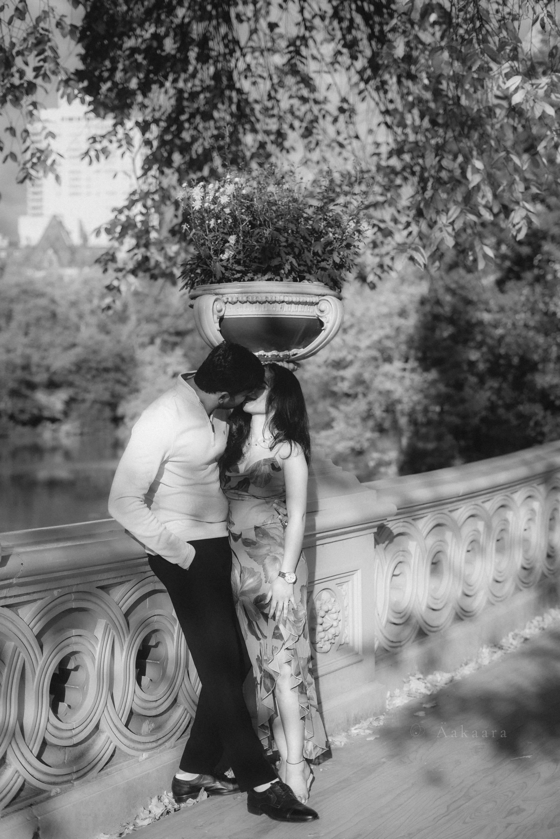 Yogesh & Supritha photographed by Aakaara Studios in DUMBO.
